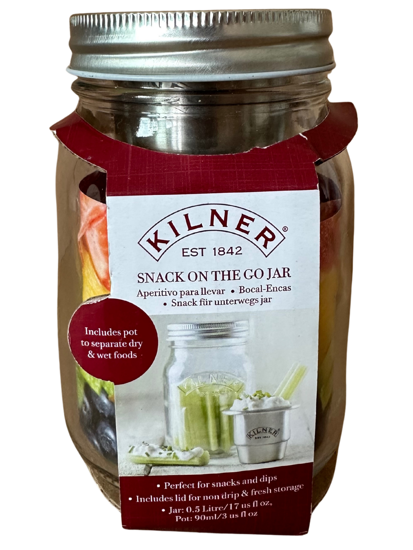 Kilner Food On The Go Jar 1 Litre