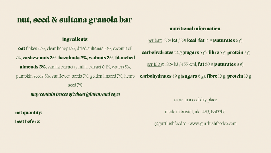 granola bars ☁️