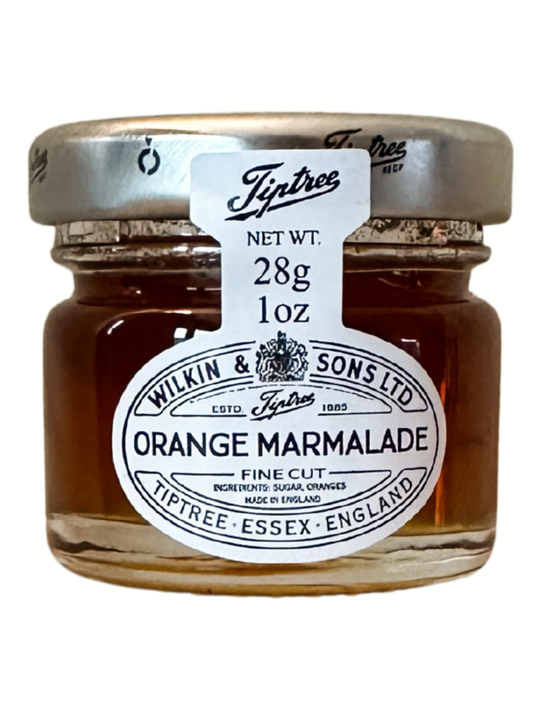 Tiptree Orange Marmalade jar with label on a white background