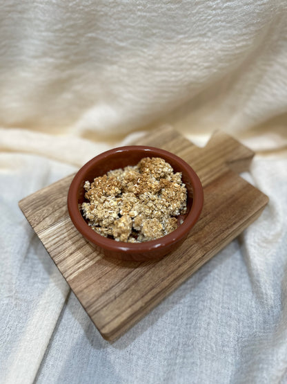 THE BASE -  Freshly Baked Granola,  Homemade in Small Batches in Bristol  - With Oats, Honey + Vanilla